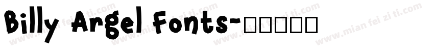 Billy Argel Fonts字体转换